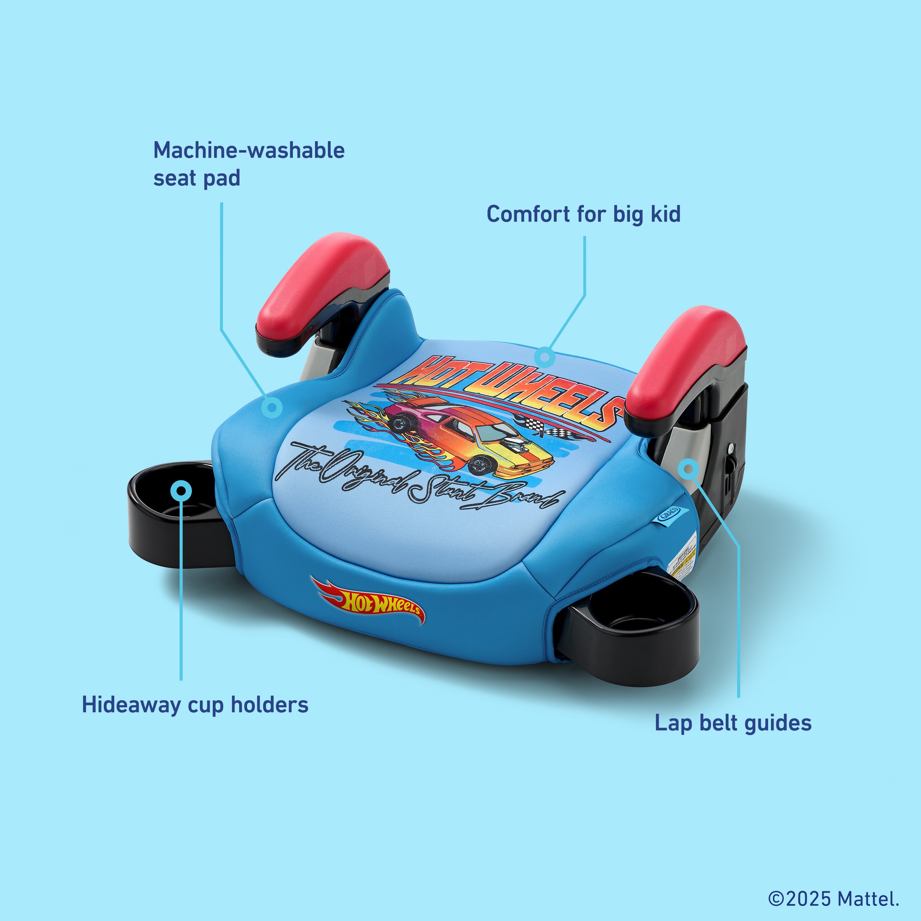 Hot Wheels x Graco® Turbobooster® 2.0 Backless Booster Seat