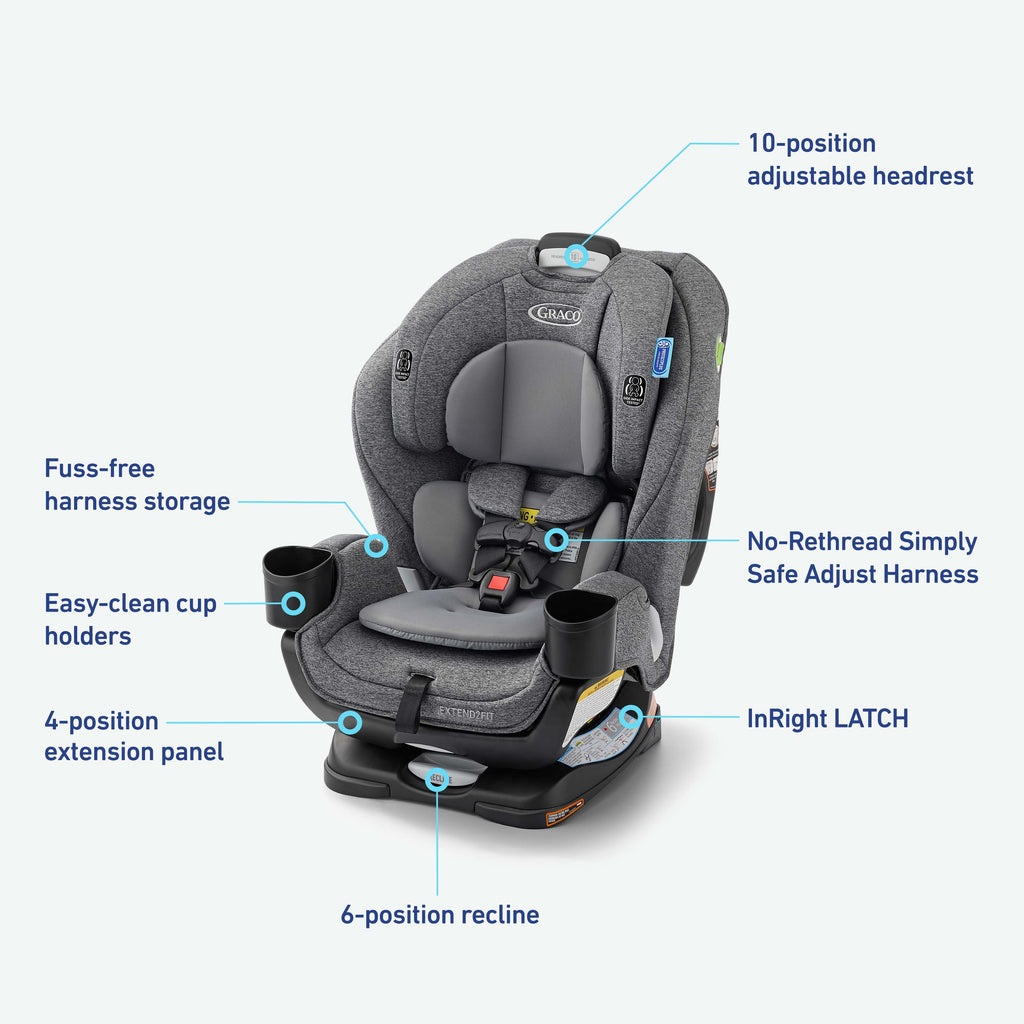 Extend2Fit® 3-in-1 Car Seat