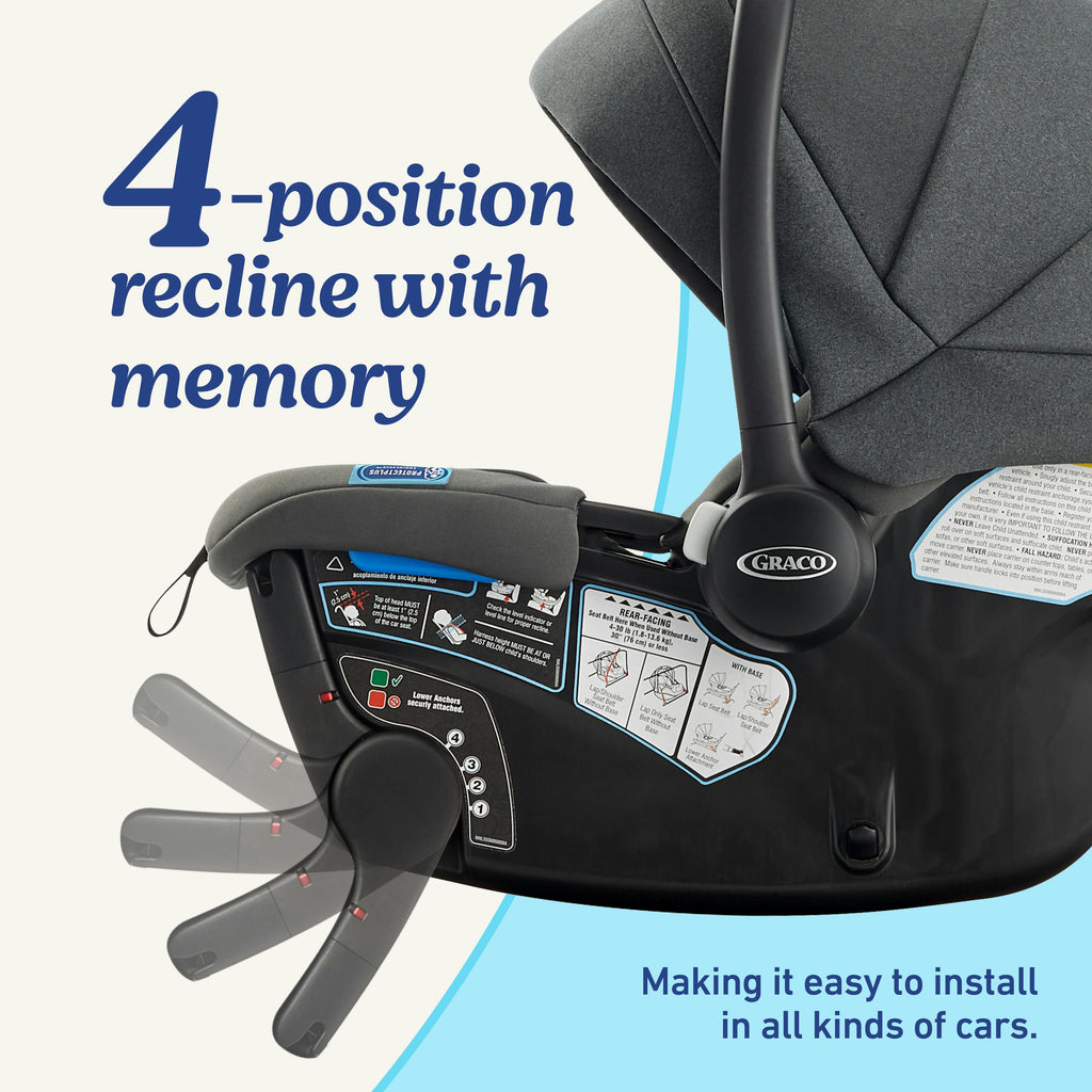 GoMax™ Baseless Infant Car Seat ft. Insta-Install™ Rigid LATCH