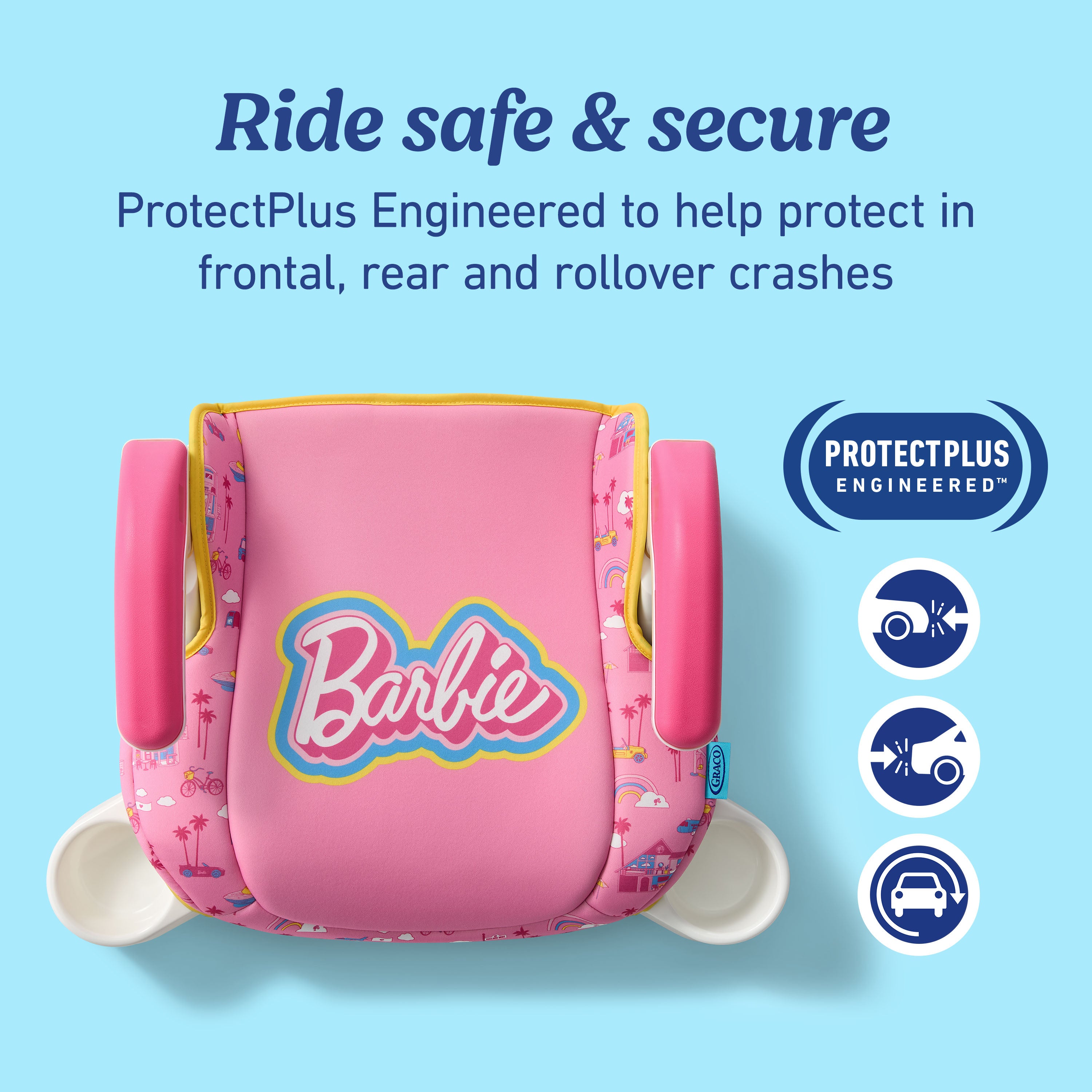 Barbie x Graco® Turbobooster® 2.0 Backless Booster Seat