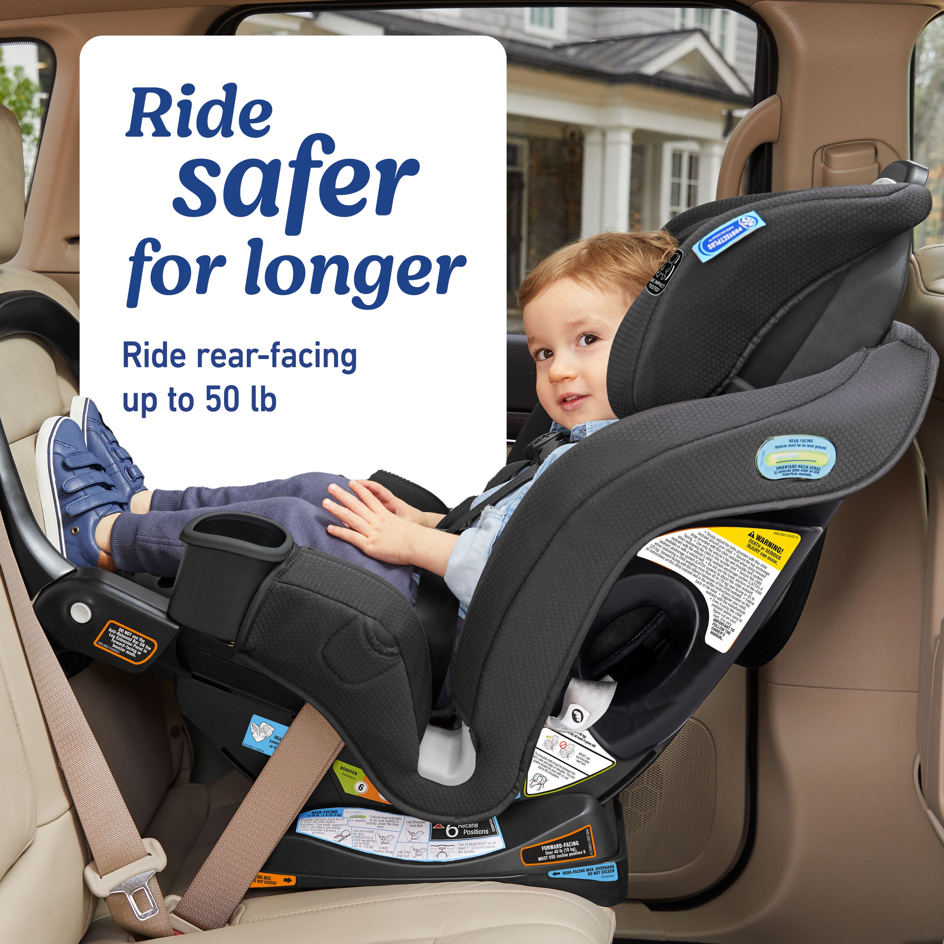 Extend2Fit® 3-in-1 Car Seat featuring Anti-Rebound Bar
