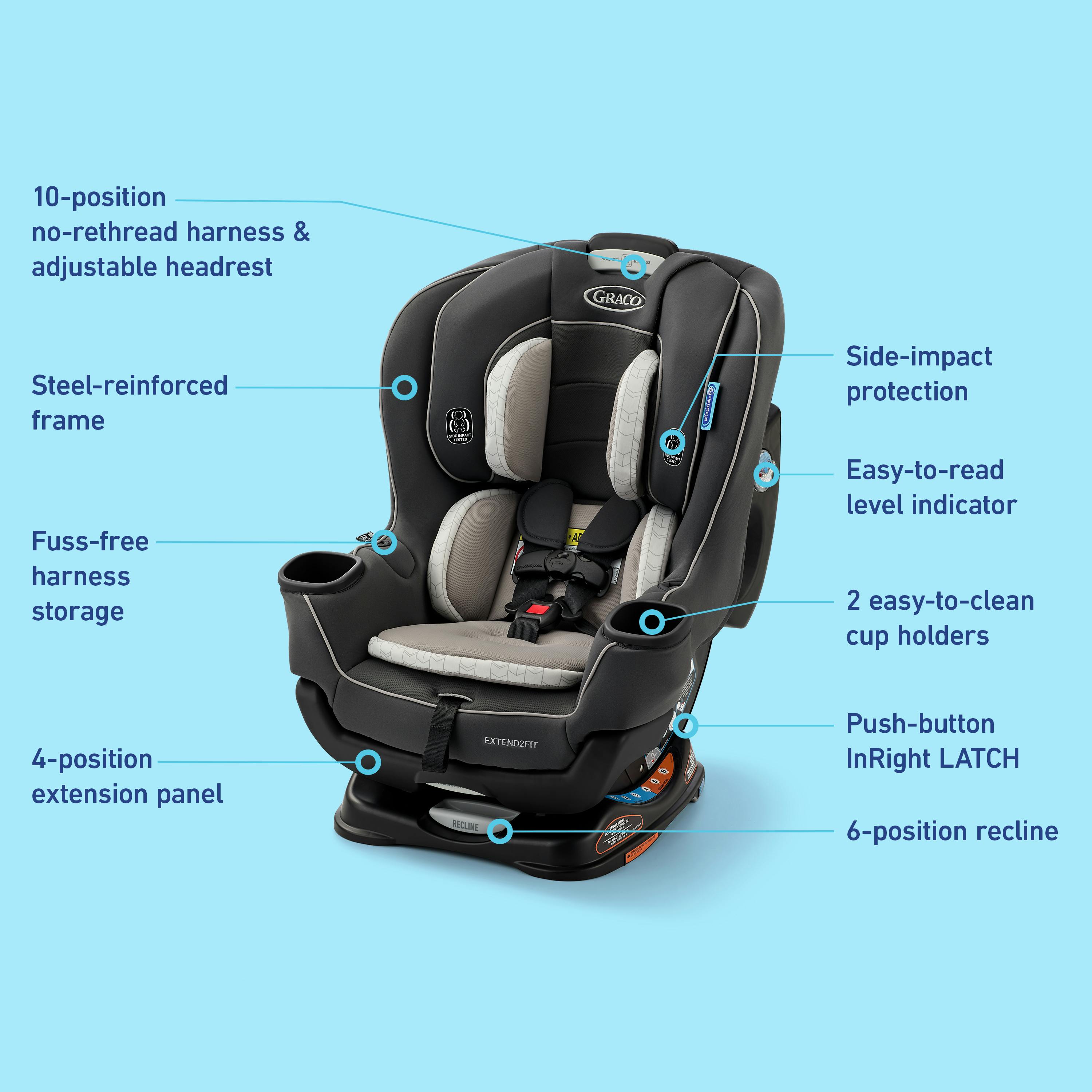 Extend2Fit® Convertible Car Seat